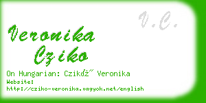 veronika cziko business card